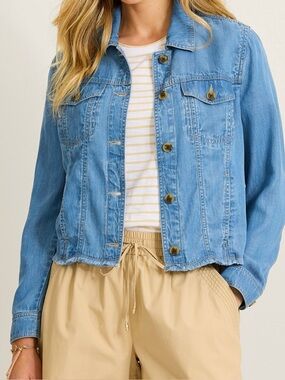 Tommy Bahama Light Blue Denim Jacket